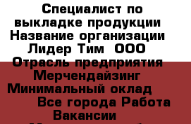 Специалист по выкладке продукции › Название организации ­ Лидер Тим, ООО › Отрасль предприятия ­ Мерчендайзинг › Минимальный оклад ­ 22 000 - Все города Работа » Вакансии   . Магаданская обл.,Магадан г.